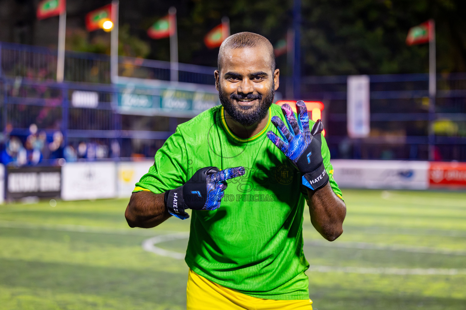 Goidhoo vs Hithaadhoo in Semi Finals of Better in Baa Futsal Fiesta 2025 Men's division held in B. Eydhafushi, Maldives on Saturday, 15th November 2025. Photos: Nausham Waheed / images.mv