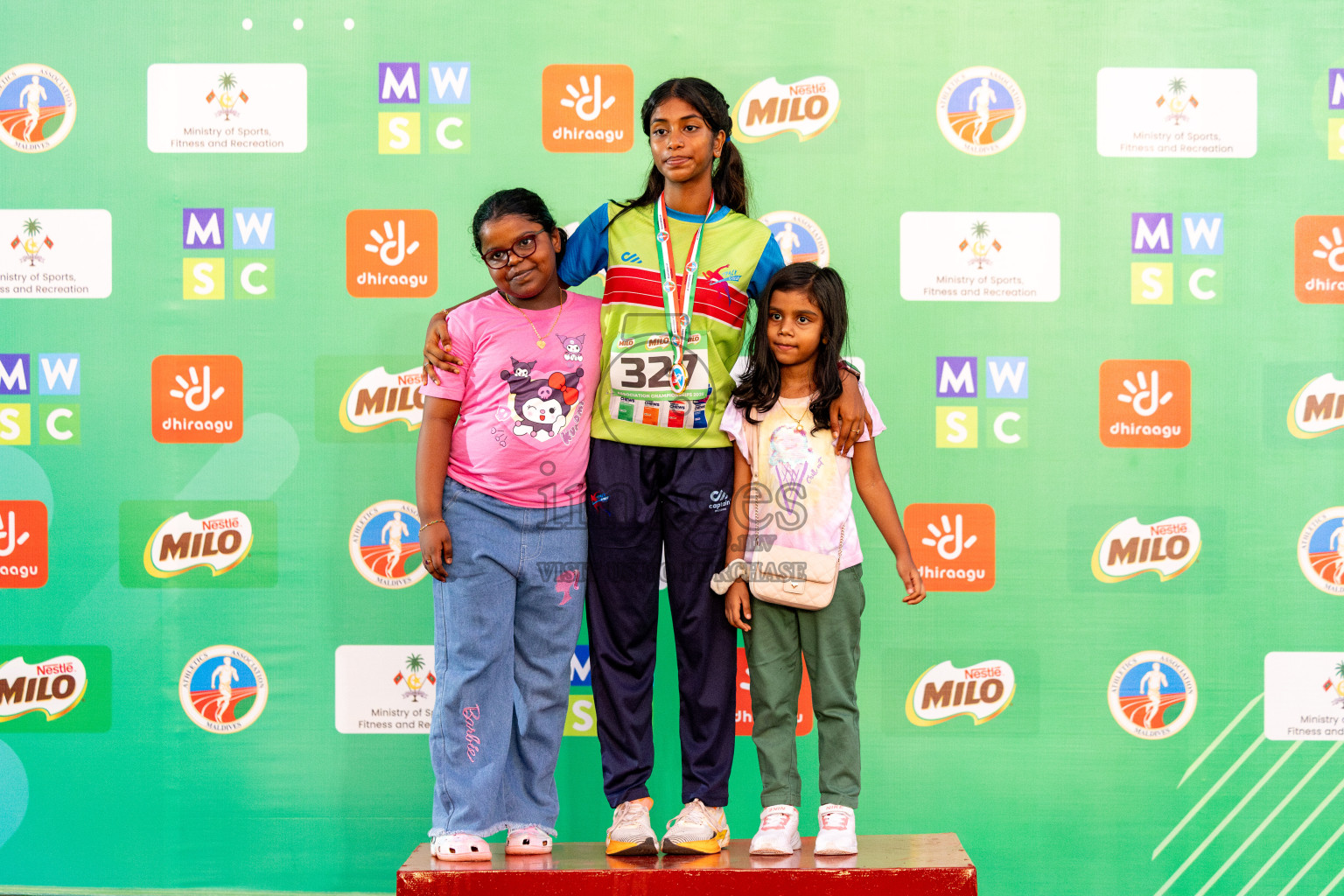 Day 2 of 12th Milo Association Championships was held in Ekuveni Track at Male', Maldives on Friday, 25th April 2025. Photos: Hassan Simah / images.mv
