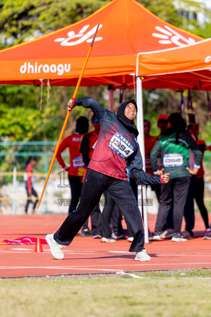 Day 3 of MWSC Interschool Athletics Championships 2024 held in Hulhumale Running Track, Hulhumale, Maldives on Monday, 11th November 2024. Photos by: Nausham Waheed / Images.mv