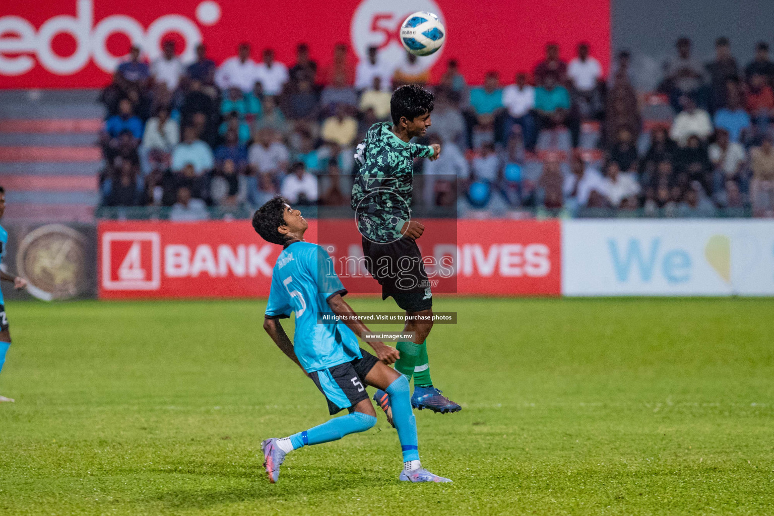 Final of U17 Inter School Football Tournament of Kalaafaanu School vs Rehendhi School held in Male', Maldives on 10 Feb 2022 Photos: Nausham Waheed / images.mv