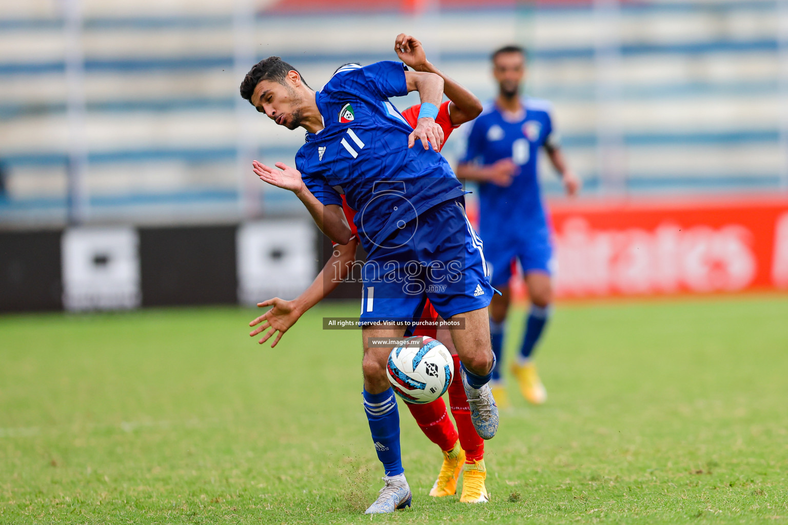 Kuwait vs Bangladesh in the Semi-final of SAFF Championship 2023 held in Sree Kanteerava Stadium, Bengaluru, India, on Saturday, 1st July 2023. Photos: Nausham Waheed, Hassan Simah / images.mv