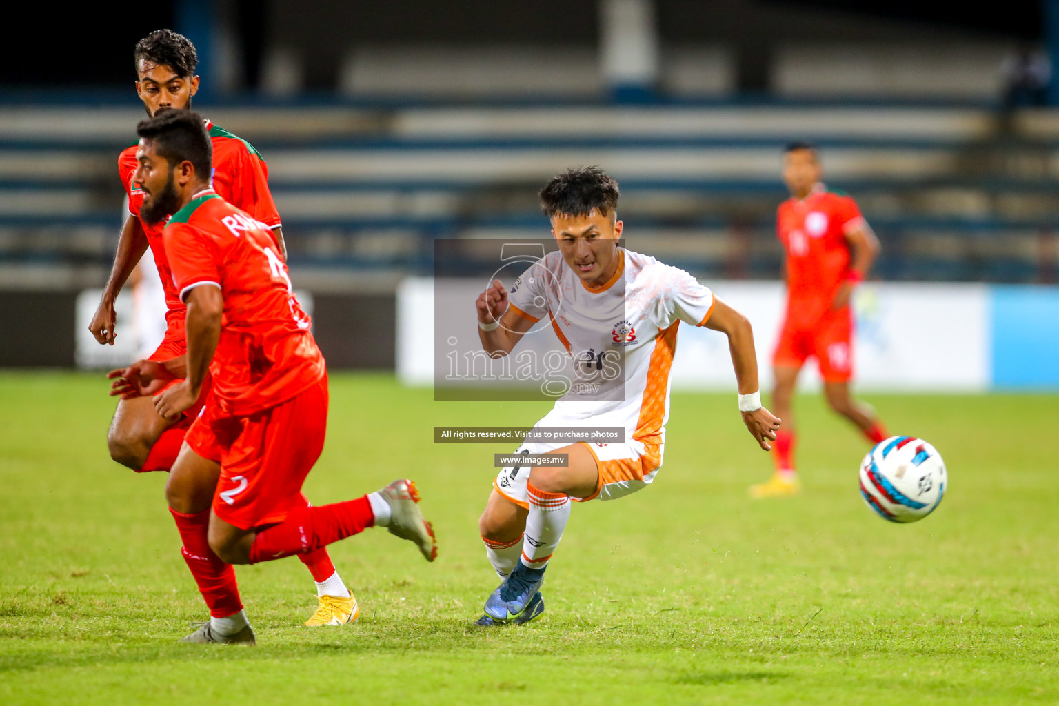 Bhutan vs Bangladesh in SAFF Championship 2023 held in Sree Kanteerava Stadium, Bengaluru, India, on Wednesday, 28th June 2023. Photos: Nausham Waheed, Hassan Simah / images.mv