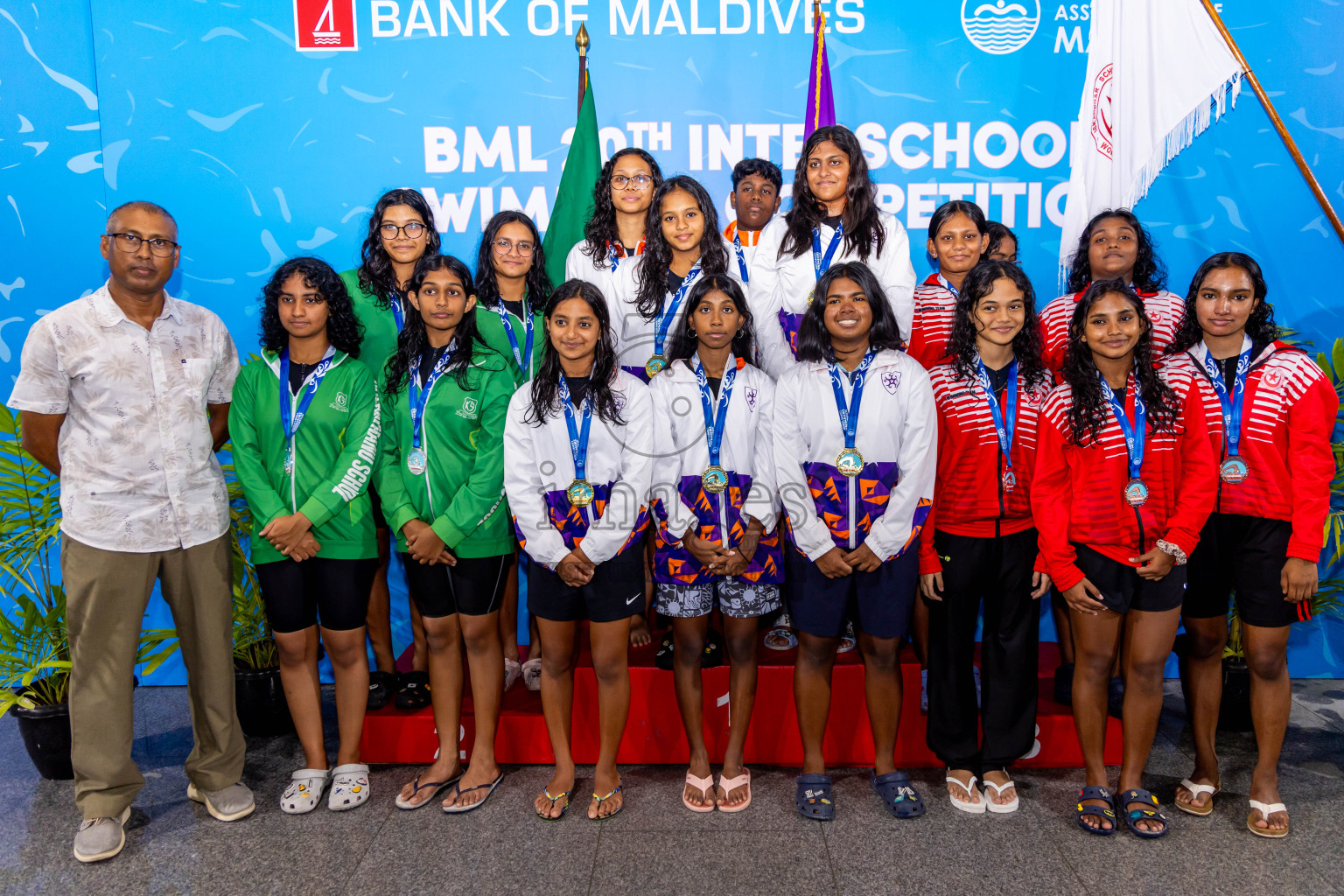 Day 5 of 20th Inter-school Swimming Competition 2024 held in Hulhumale', Maldives on Wednesday, 16th October 2024. Photos: Nausham Waheed / images.mv