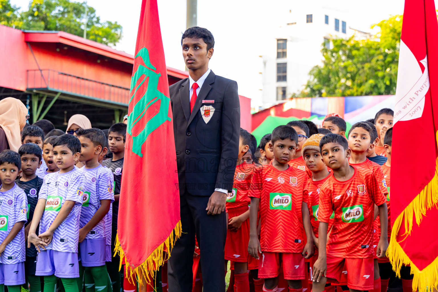 Day 2 of MILO Kids Football Fiesta was held at National Stadium in Male', Maldives on Saturday, 24th February 2024.