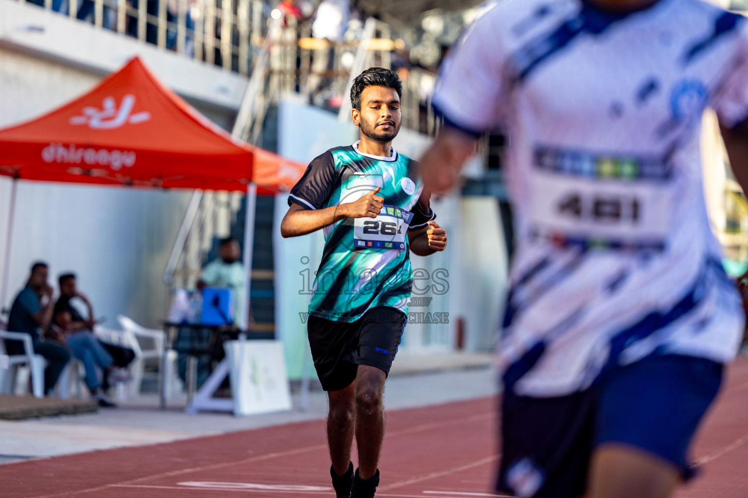 Day 1 of MWSC Interschool Athletics Championships 2024 held in Hulhumale Running Track, Hulhumale, Maldives on Saturday, 9th November 2024. 
Photos by: Hassan Simah / Images.mv