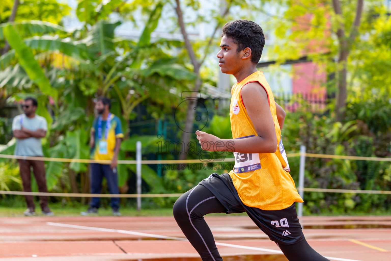 Day 2 of MWSC Interschool Athletics Championships 2024 held in Hulhumale Running Track, Hulhumale, Maldives on Sunday, 10th November 2024. 
Photos by:  Hassan Simah / Images.mv