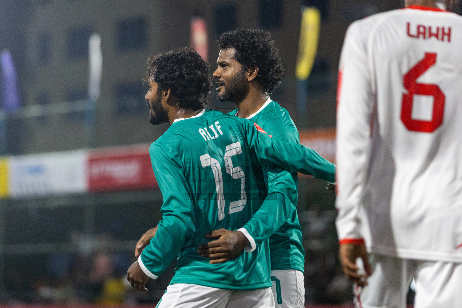 S Maradhoofeydhoo vs S Feydhoo in Day 18 of Golden Futsal Challenge 2024 was held on Thursday, 1st February 2024, in Hulhumale', Maldives Photos: Nausham Waheed, / images.mv