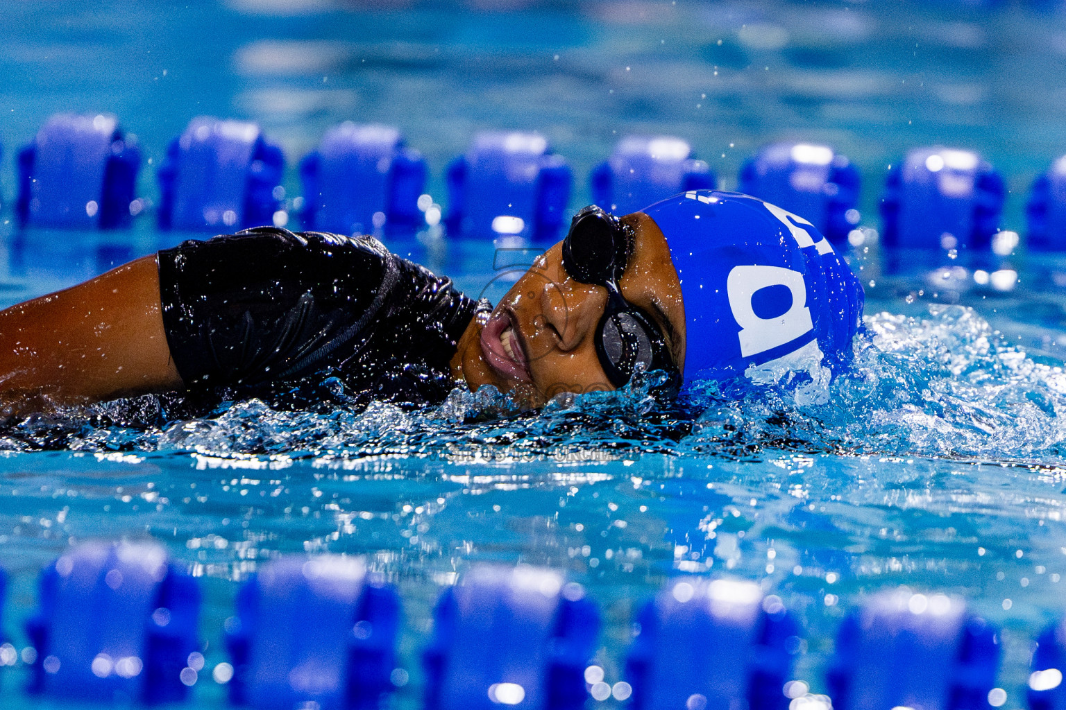 Day 3 of National Swimming Competition 2024 held in Hulhumale', Maldives on Sunday, 15th December 2024. Photos: Nausham Waheed/ images.mv