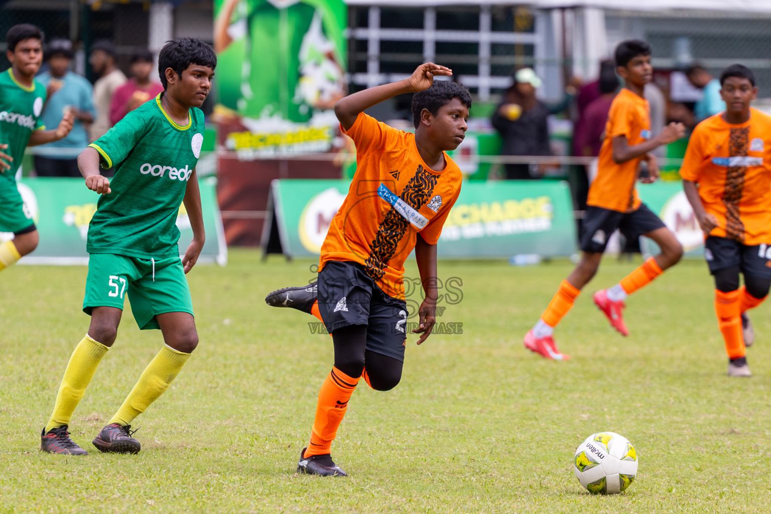 Day 2 of MILO Academy Championship 2025 (U14) was held on Friday, 31st October 2025 at Henveiru Football Grounds, Male', Maldives . 
Photos: Ismail Thoriq / images.mv