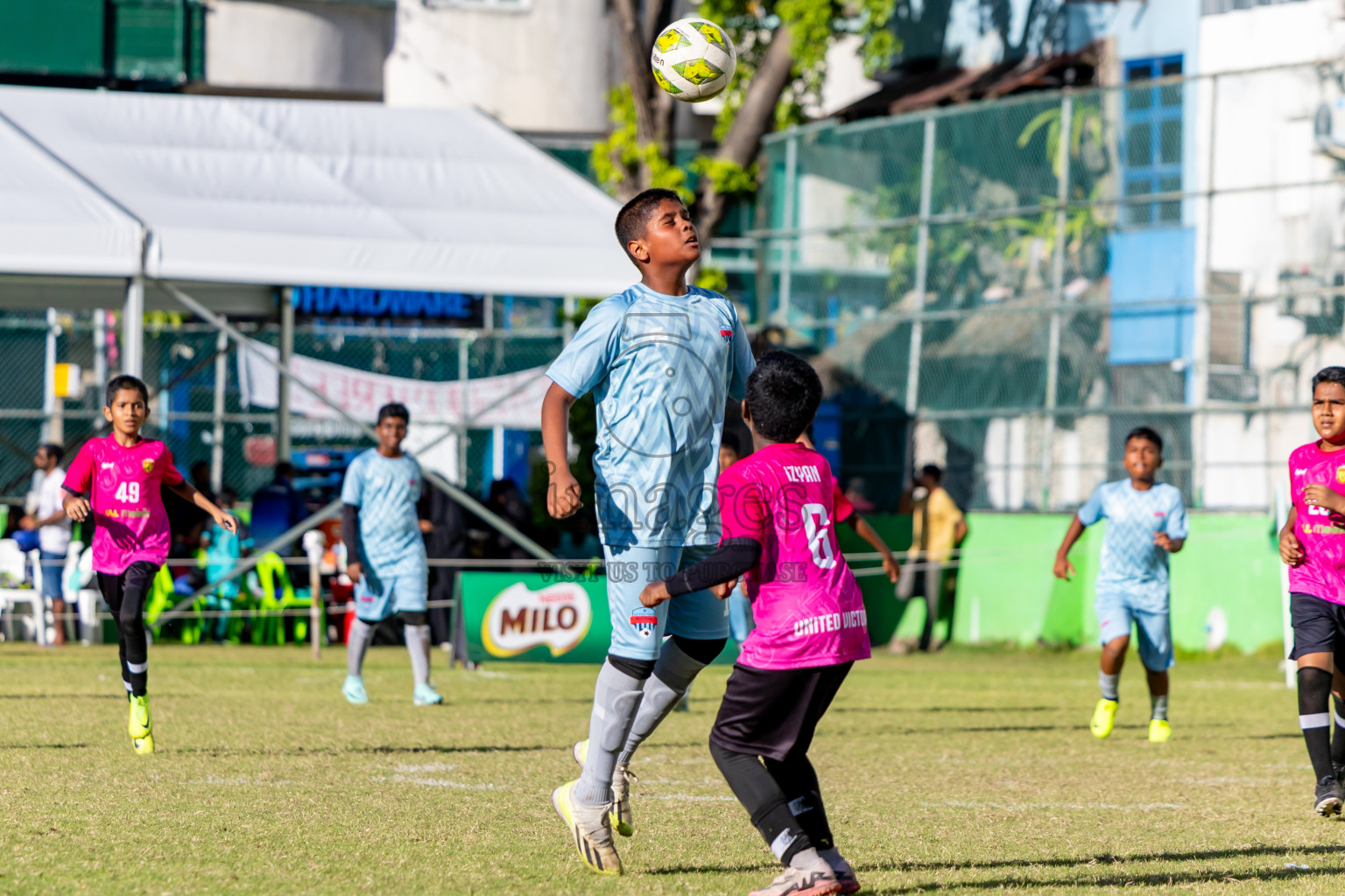 Day 2 of MILO Academy Championship 2025 (U-12) was held at Henveiru Stadium in Male', Maldives on Friday, 2nd May 2025. Photos: Nausham Waheed  / images.mv