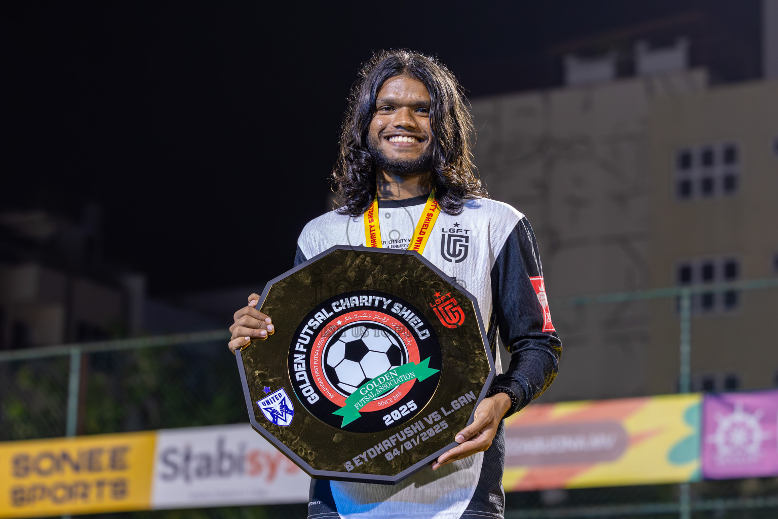 Opening of Golden Futsal Challenge 2025 with Charity Shield Match between L.Gan vs B.Eydhafushi was held on Saturday, 4th January 2025, in Hulhumale', Maldives Photos: Ismail Thoriq / images.mv