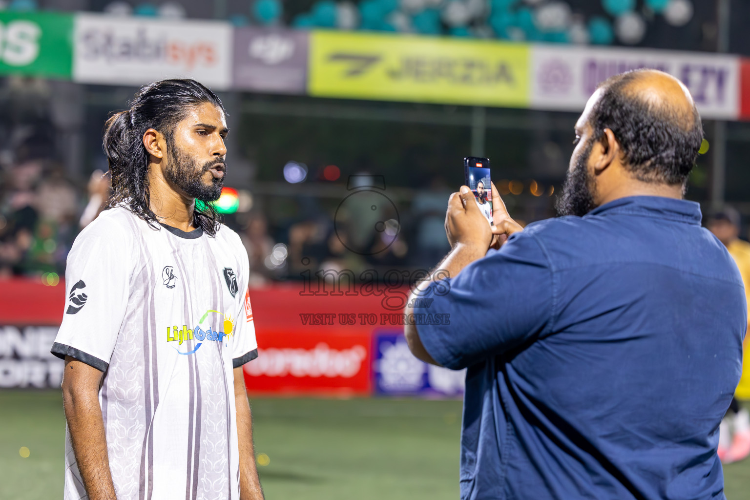 N Holhudhoo vs N Miladhoo in Noonu Atoll Final in Day 24 of Golden Futsal Challenge 2025 was held on Tuesday , 28th January 2025, in Hulhumale', Maldives. Photos: Ismail Thoriq / images.mv