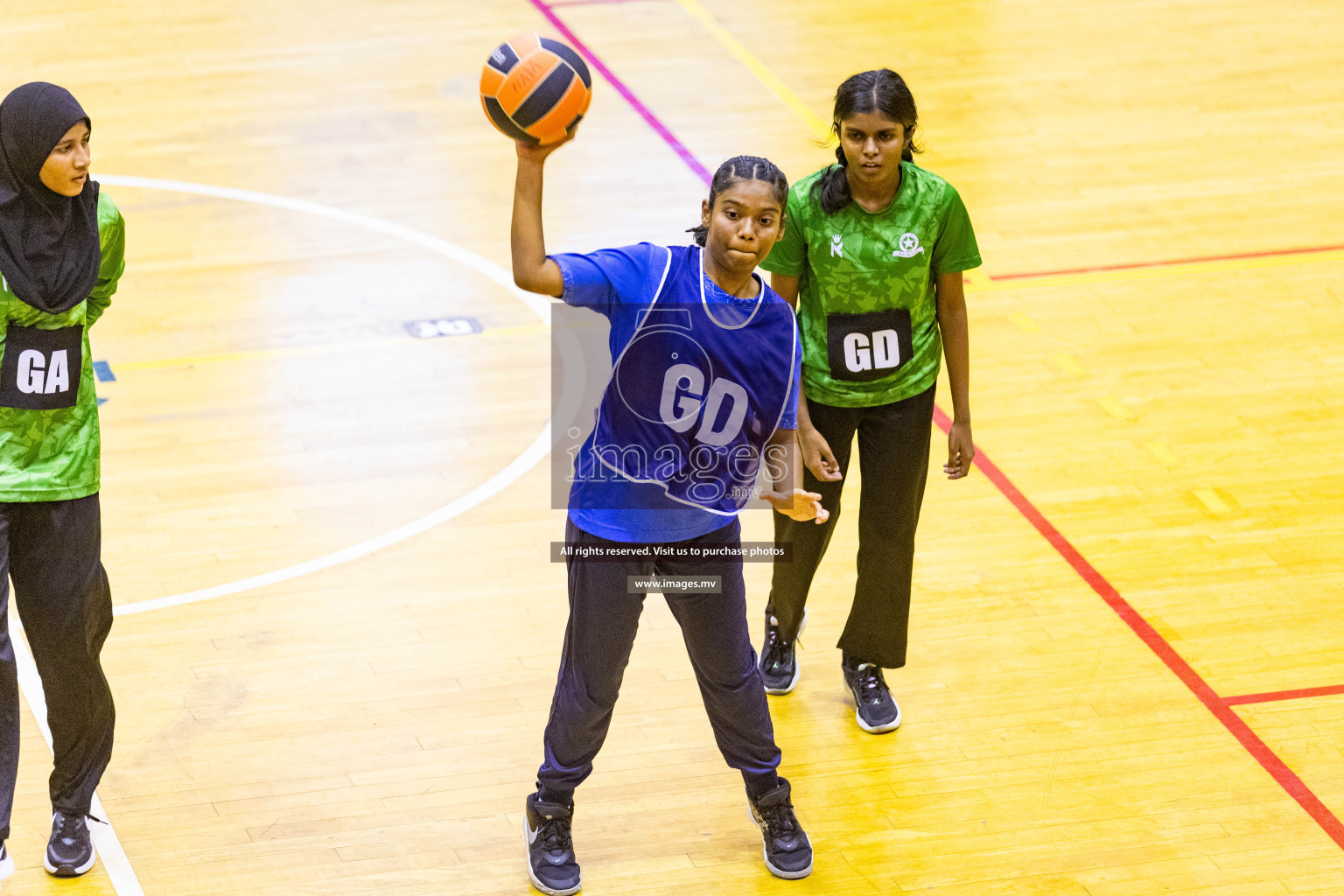 Day5 of 24th Interschool Netball Tournament 2023 was held in Social Center, Male', Maldives on 31st October 2023. Photos: Nausham Waheed / images.mv