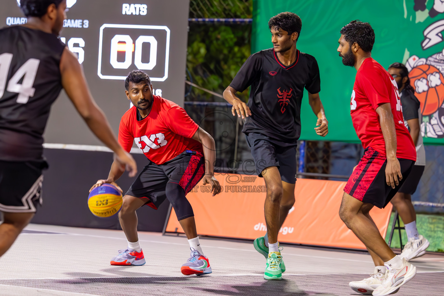 Day 6 of MILO Ramadan 3x3 Challenge 2024 was held in Ekuveni Outdoor Basketball Court at Male', Maldives on Sunday, 18th March 2024.
Photos: Ismail Thoriq / images.mv