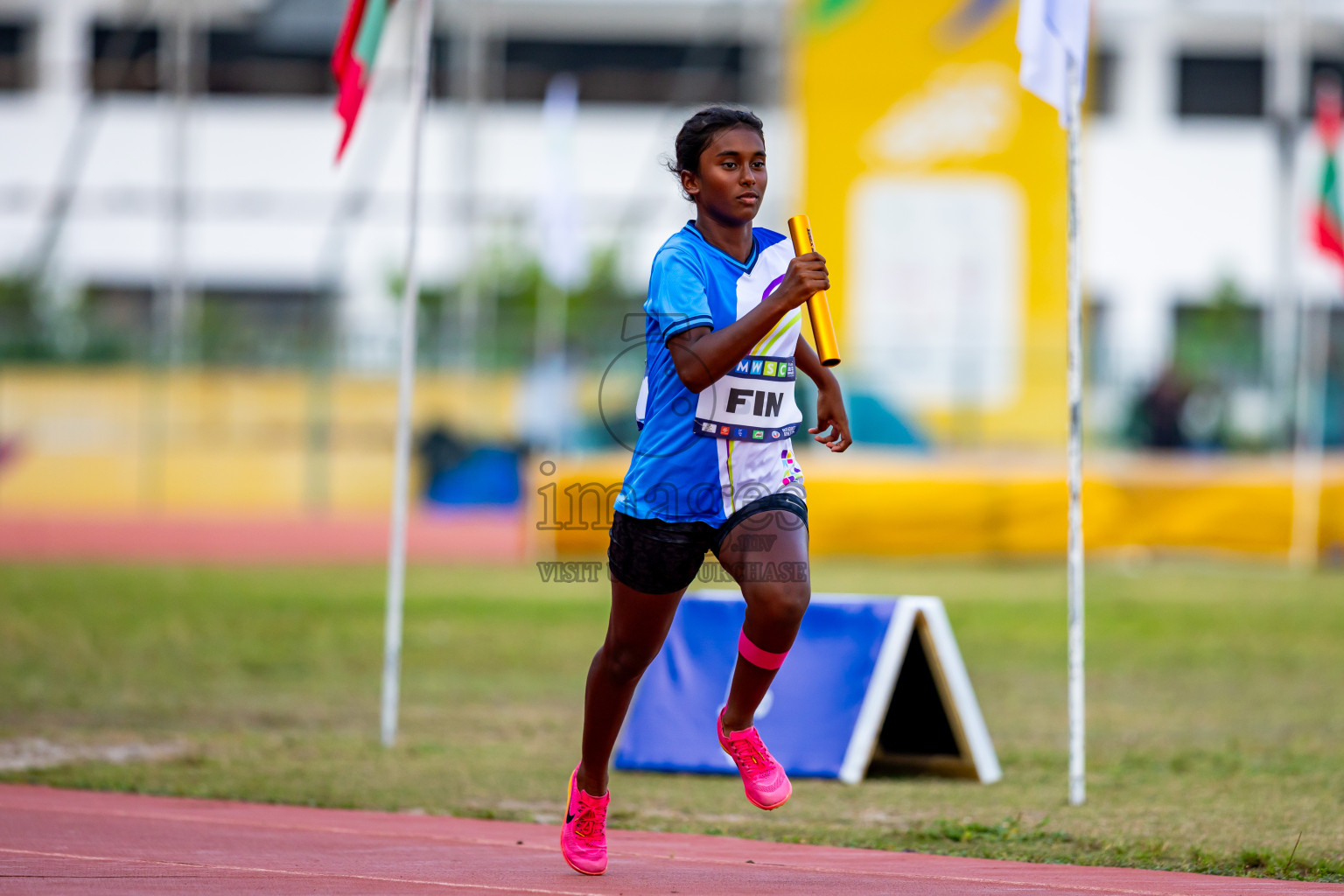 Day 5 of MWSC Interschool Athletics Championships 2024 held in Hulhumale Running Track, Hulhumale, Maldives on Wednesday, 13th November 2024. Photos by: Nausham Waheed / Images.mv