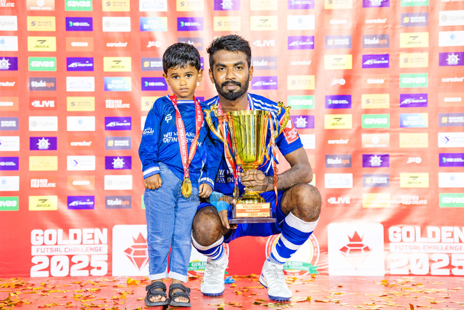 AA. Mathiveri VS AA. Thoddoo in Atoll Round Final on Day 20 of Golden Futsal Challenge 2025 was held on Thursday, 23rd January 2025, in Hulhumale', Maldives. Photos: Abdulla Abeed / images.mv