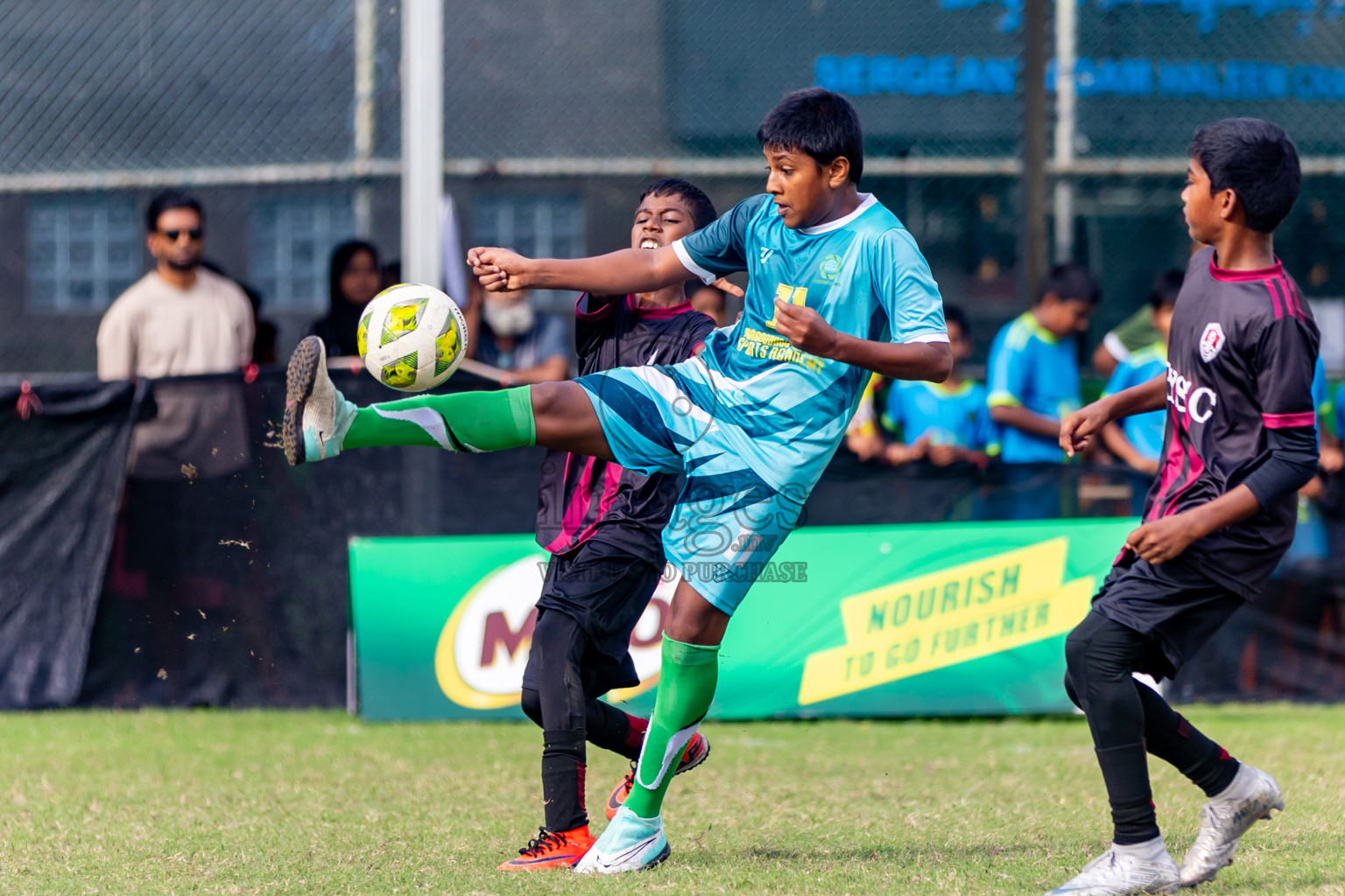 Day 1 of MILO Academy Championship 2024 - U12 was held at Henveiru Grounds in Male', Maldives on Sunday, 7th July 2024. Photos: Nausham Waheed / images.mv