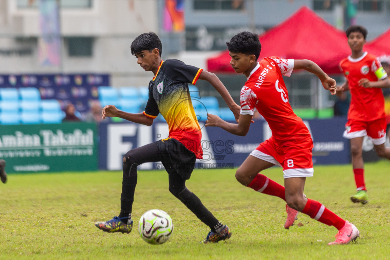 Eagles vs Hurriya in day 6 of Dhivehi Youth League 2024 held at Henveiru Stadium on Saturday 30th November 2024. Photos: Shuu Abdul Sattar/ Images.mv