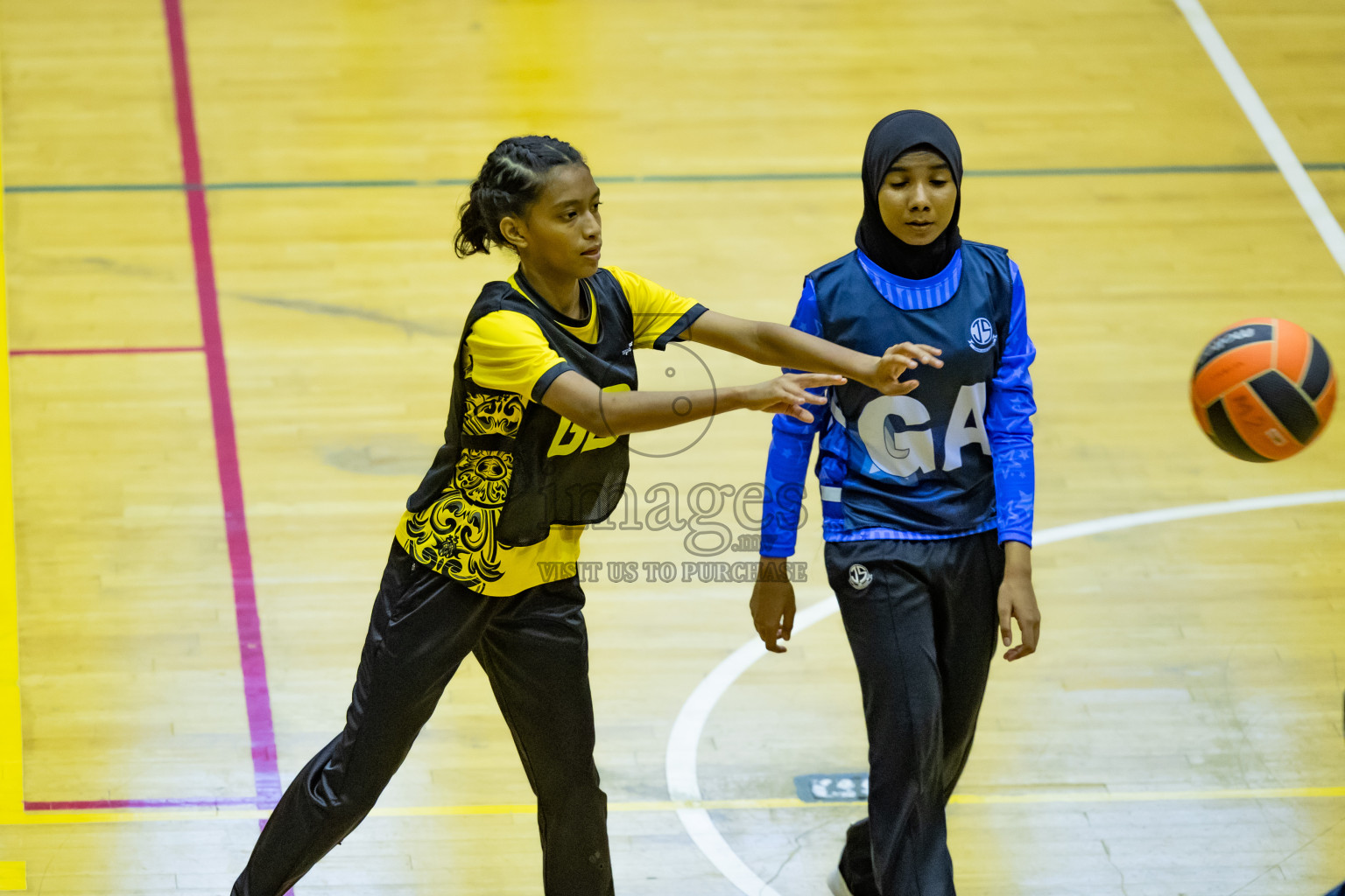 Day 12 of 25th Inter-School Netball Tournament was held in Social Center at Male', Maldives on Thursday, 22nd August 2024.