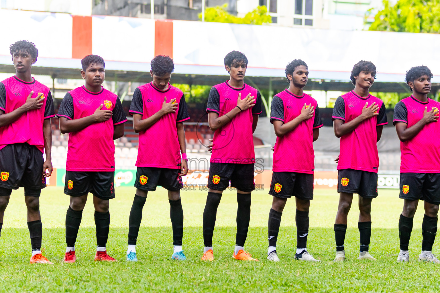 United Victory vs Club Green Street in Day 4 of Under 19 Youth Championship 2024 was held at National Stadium in Male', Maldives on Thursday, 13th June 2024. Photos: Nausham Waheed / images.mv