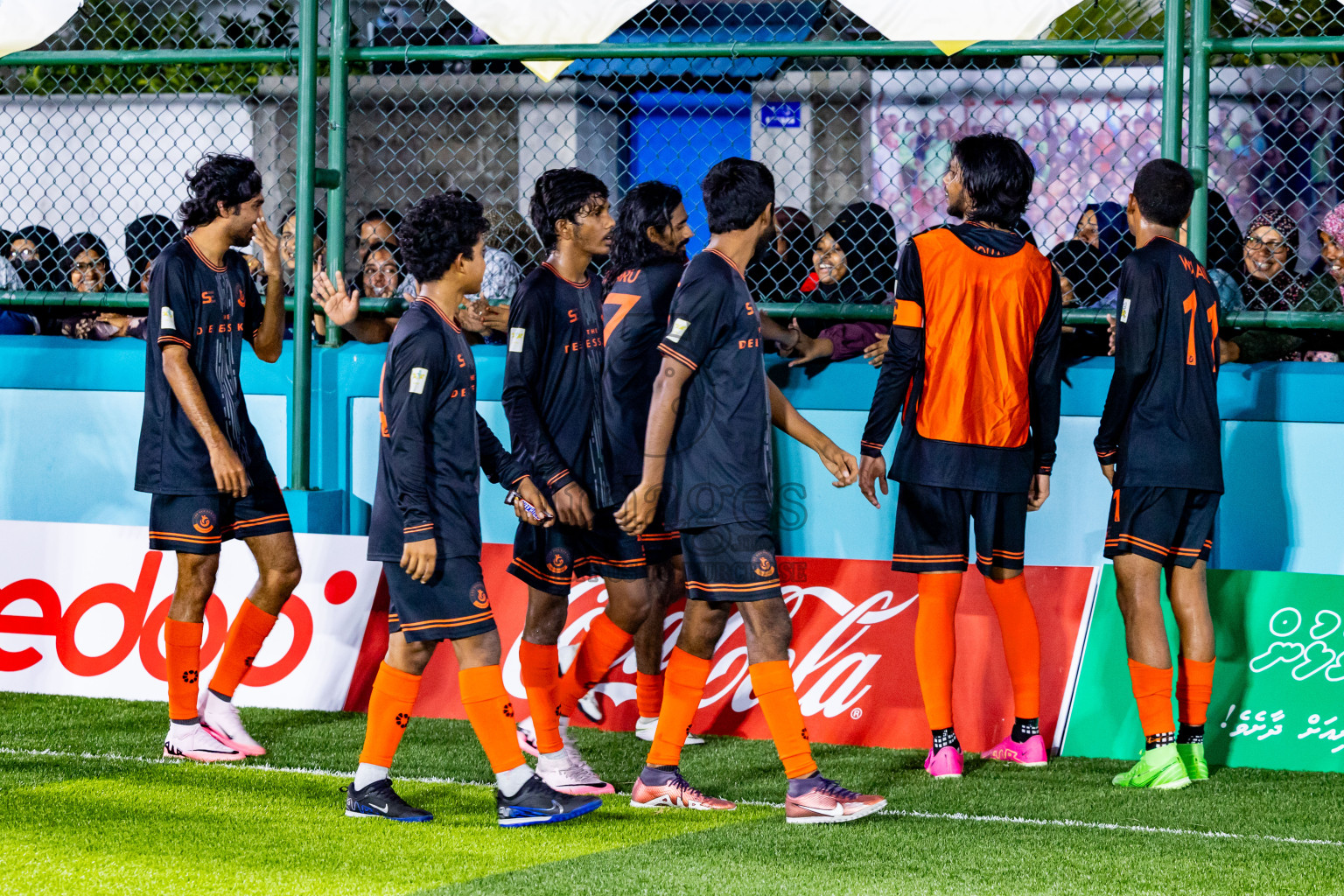 Dee Cee Jay SC vs Much Black in Semi Final of Laamehi Dhiggaru Ekuveri Futsal Challenge 2024 was held on Monday, 29th July 2024, at Dhiggaru Futsal Ground, Dhiggaru, Maldives Photos: Nausham Waheed / images.mv