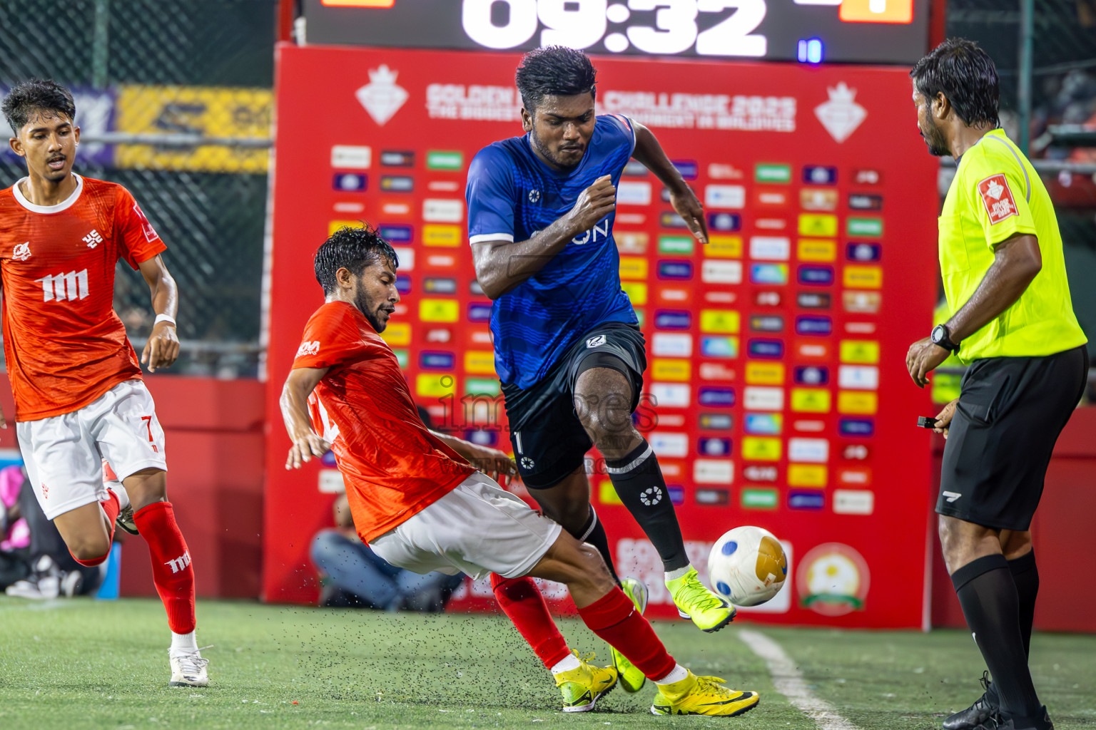 K Gaafaru vs K Kaashidhoo in Kaafu Atoll Semi Final in Day 24 of Golden Futsal Challenge 2025 was held on Tuesday , 28th January 2025, in Hulhumale', Maldives. Photos: Ismail Thoriq / images.mv