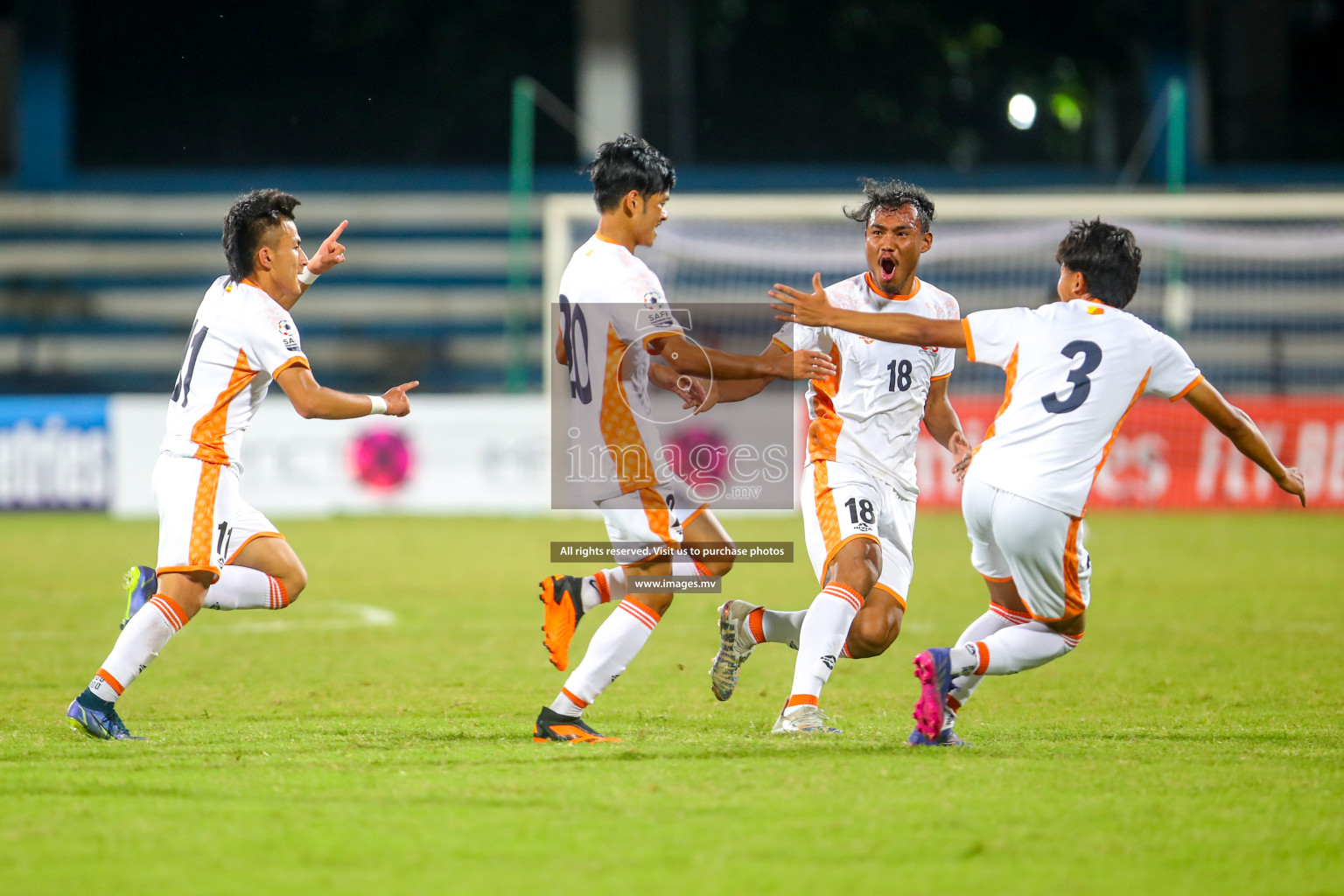 Bhutan vs Bangladesh in SAFF Championship 2023 held in Sree Kanteerava Stadium, Bengaluru, India, on Wednesday, 28th June 2023. Photos: Nausham Waheed, Hassan Simah / images.mv