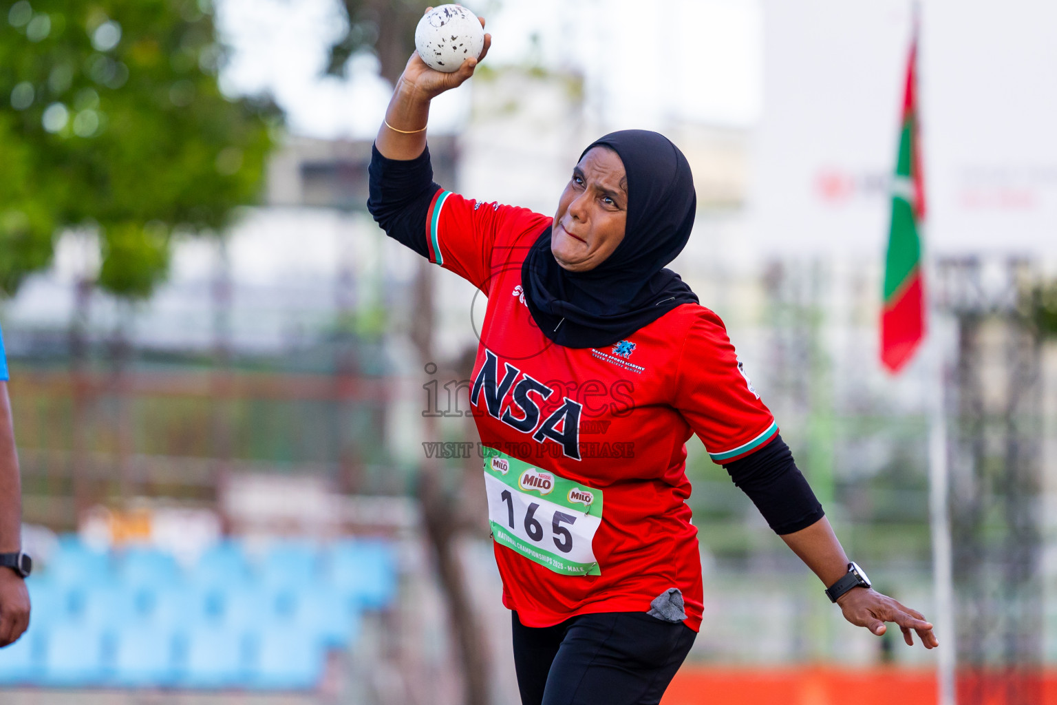 Day 3 of National Athletics Championship 2025 was held at Ekuveni Running Ground in Male', Maldives on Saturday, 16th August 2025. Photos: Nausham Waheed / images.mv