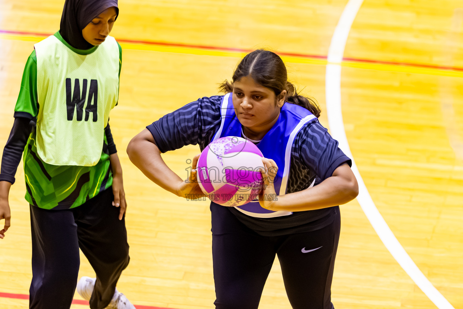C Green Streets vs SC Shinning Star in Day 5 of 24th Milo Netball Association Championship held in Social Center at Male', Maldives on Friday, 5th September 2025. Photos: Nausham Waheed / images.mv