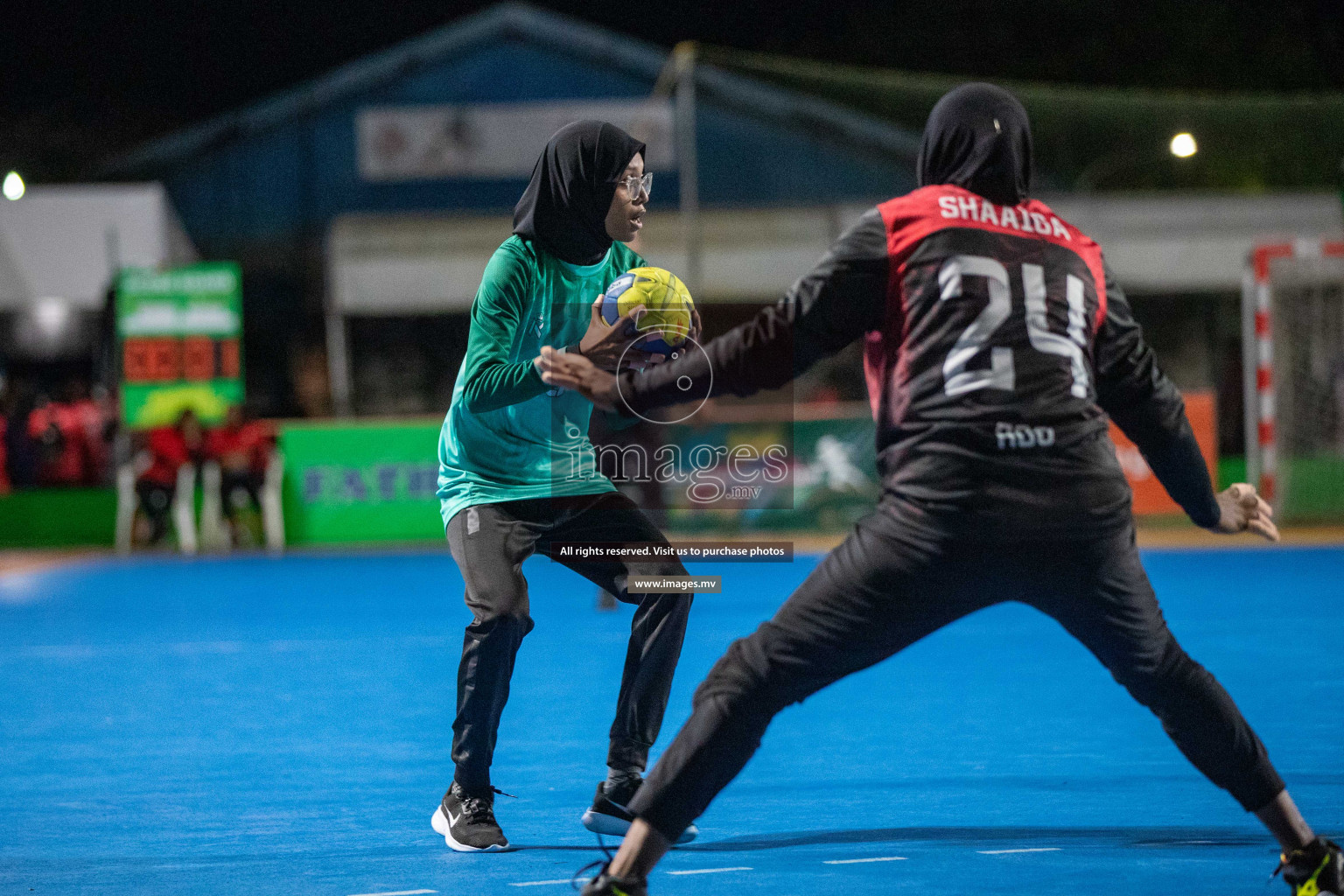 Day 9 of 6th MILO Handball Maldives Championship 2023, held in Handball ground, Male', Maldives on 28th May 2023 Photos: Nausham Waheed/ Images.mv