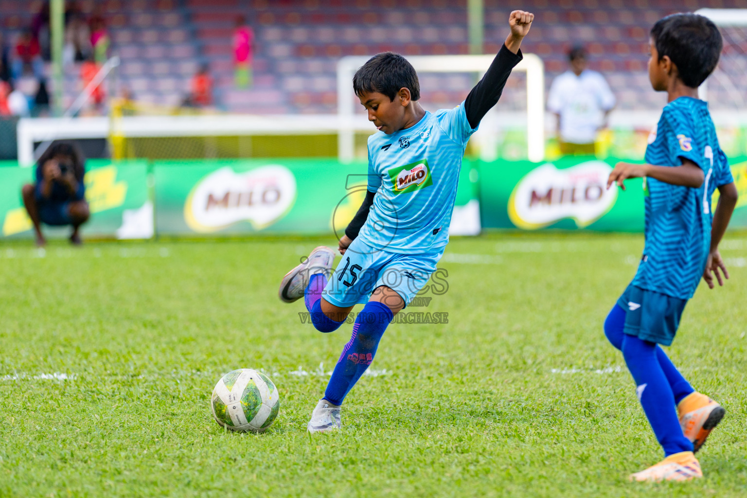 Day 2 of MILO Kids Football Fiesta was held at National Stadium in Male', Maldives on Saturday, 24th February 2024.