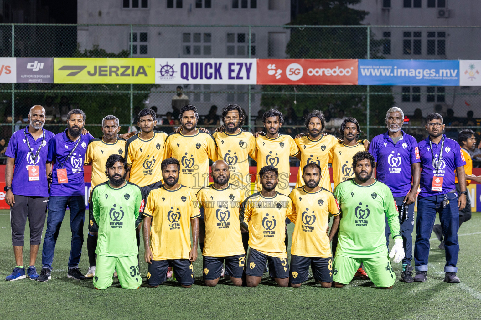 M. Veyvah vs M. Maduvvari in Day 12 of Golden Futsal Challenge 2025 was held on Thursday, 16th January 2025, in Hulhumale', Maldives Photos: Mohamed Mahfooz Moosa / images.mv
