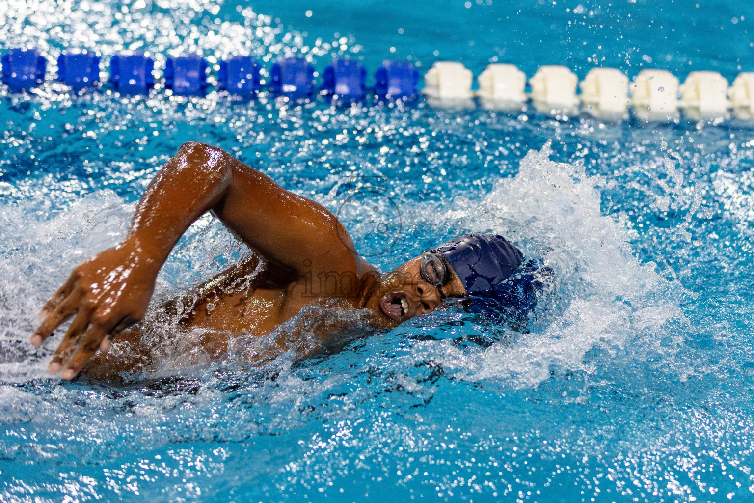 Day 2 of National Swimming Competition 2024 held in Hulhumale', Maldives on Saturday, 14th December 2024. Photos: Hassan Simah / images.mv