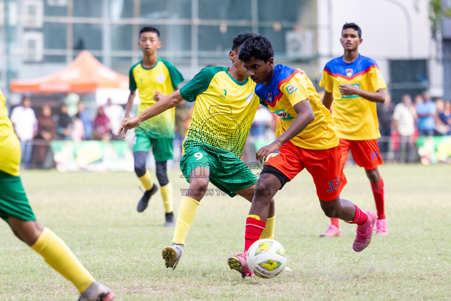 Day 2 of MILO Academy Championship 2024 held in Henveyru Stadium, Male', Maldives on Thursday, 1st November 2024. 
Photos:Hassan Simah / Images.mv