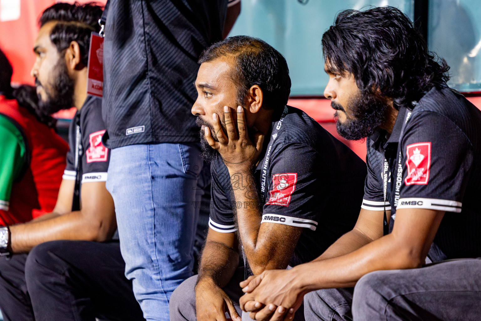 R Dhuvaafaru vs R Meedhoo in Day 14 of Golden Futsal Challenge 2025 was held on Saturday, 18th January 2025, in Hulhumale', Maldives. Photos: Nausham Waheed / images.mv