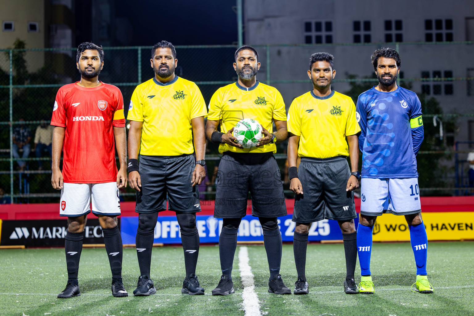 Sheesha vs Hulhumale Hospital in Day 13 of Office League 2025 was held on Monday, 28th April 2025 in Hulhumale', Maldives. Photos: Nausham Waheed / images.mv