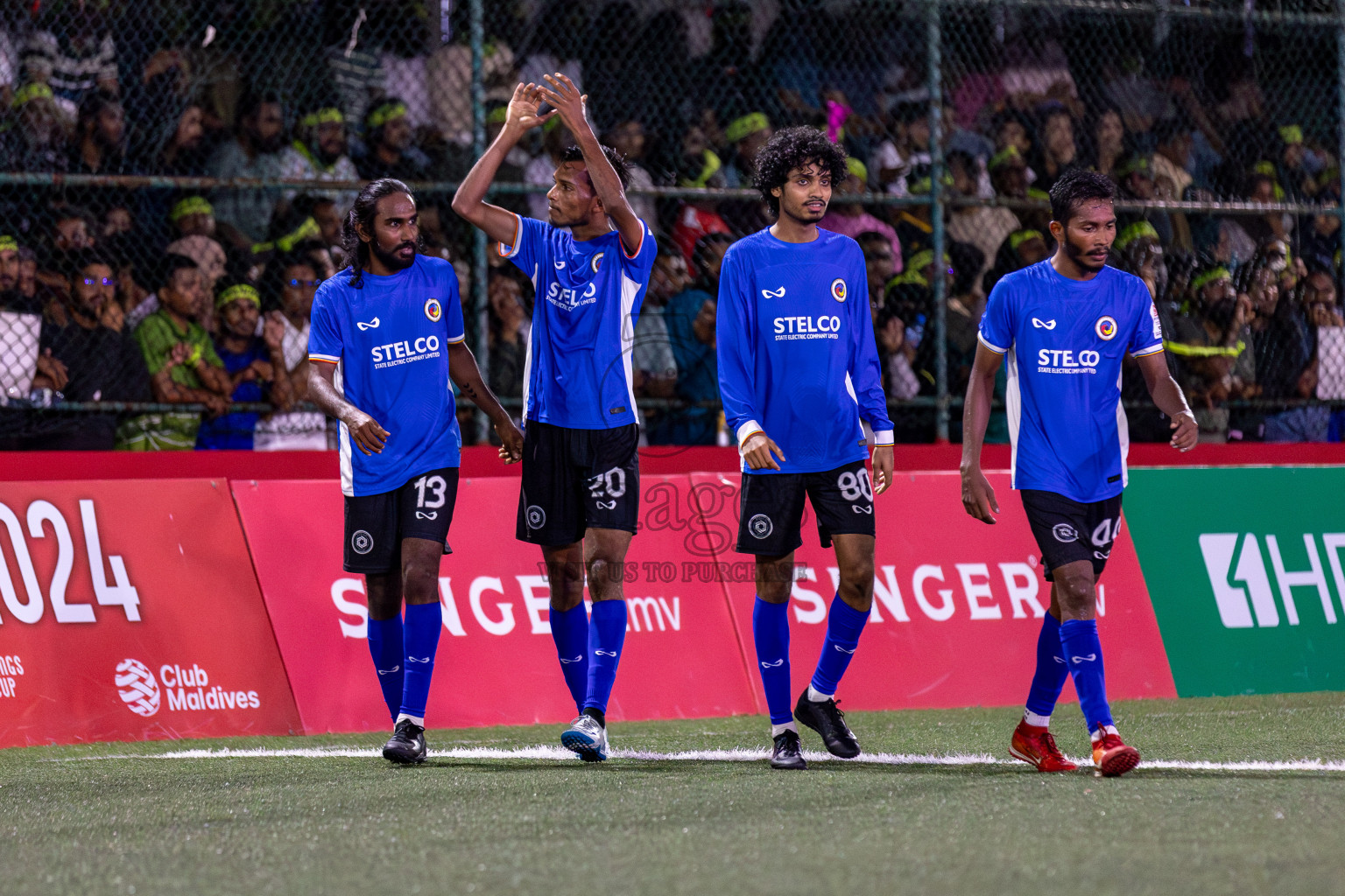 WAMCO vs STELCO RC in the Semi Finals of Club Maldives Cup 2024 held in Rehendi Futsal Ground, Hulhumale', Maldives on Monday, 14th October 2024. 
Photos: Hassan Simah / images.mv