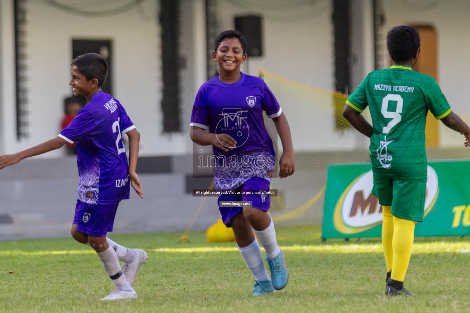 Day 1 of MILO Academy Championship 2023 (U12) was held in Henveiru Football Grounds, Male', Maldives, on Friday, 18th August 2023. 
Photos: Shuu Abdul Sattar / images.mv