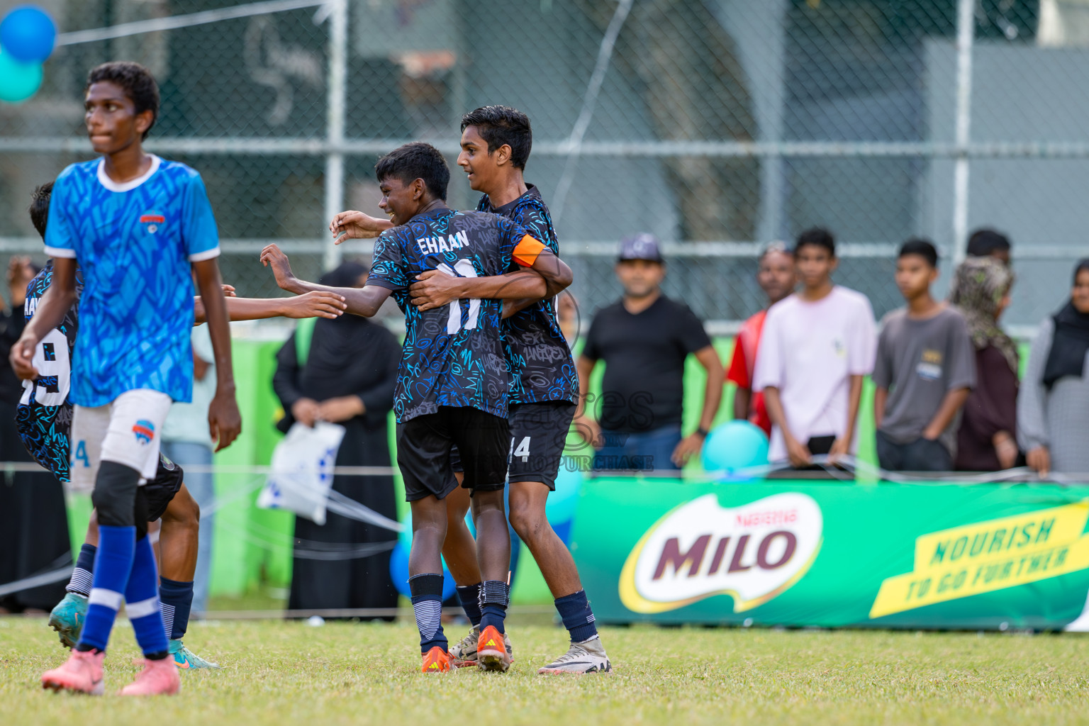 Day 4 of MILO Academy Championship 2024 (U-14) was held in Henveyru Stadium, Male', Maldives on Sunday, 3rd November 2024. Photos: Ismail Thoriq / Images.mv