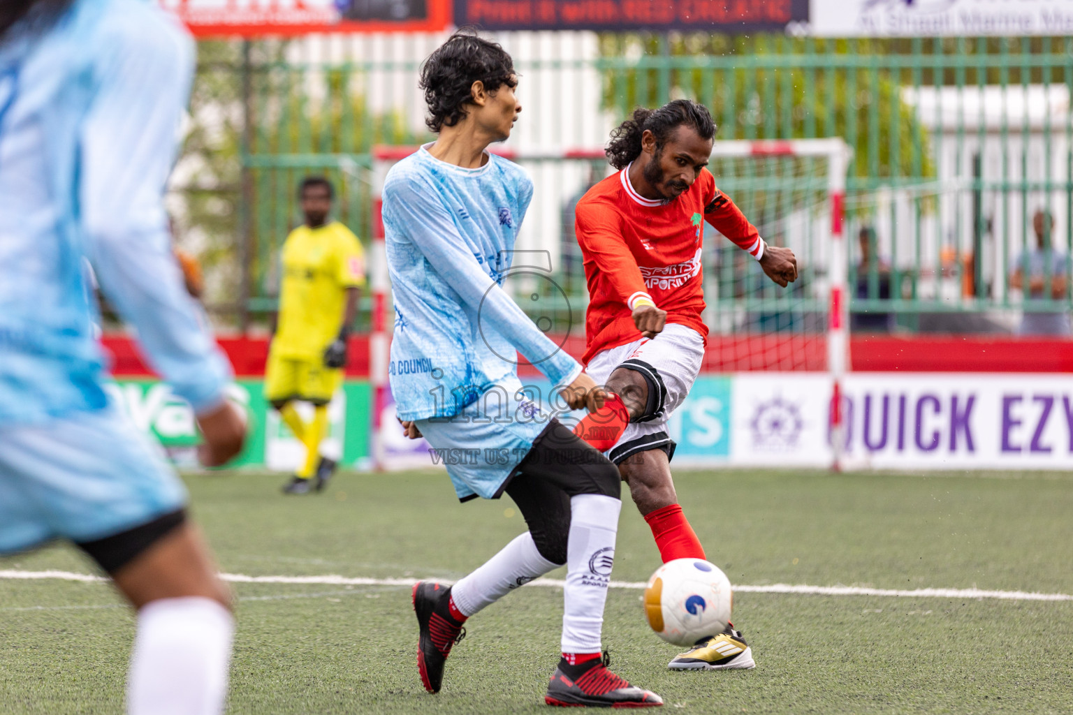 ADh Kunburudhoo VS ADh Dhangethi in Day 6 of Golden Futsal Challenge 2025 on Friday, 6th January 2025, in Hulhumale', Maldives 
Photos: Hassan Simah / images.mv