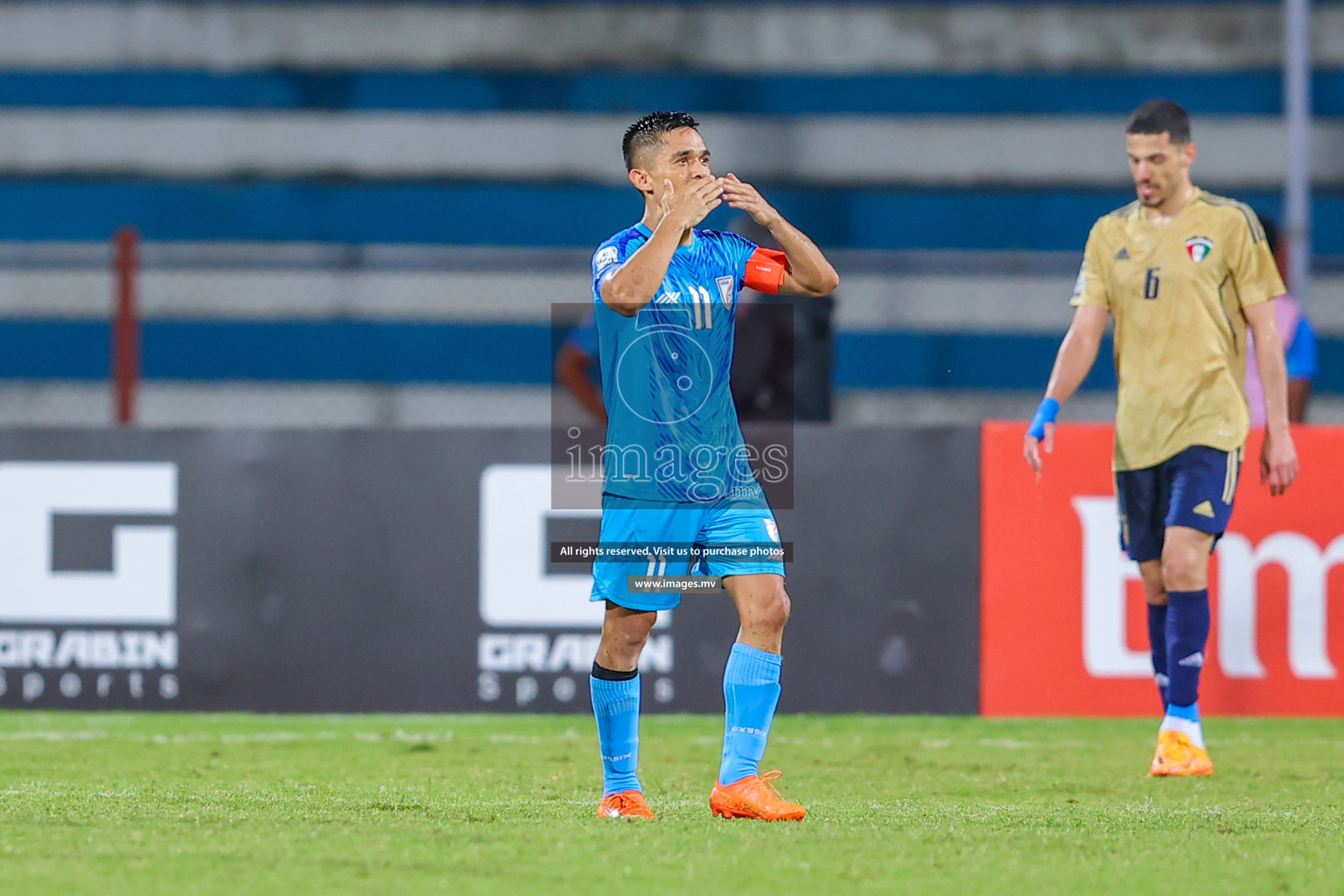 India vs Kuwait in SAFF Championship 2023 held in Sree Kanteerava Stadium, Bengaluru, India, on Tuesday, 27th June 2023. Photos: Nausham Waheed/ images.mv