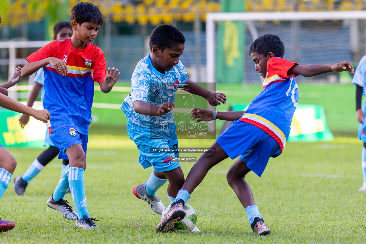 Day 1 of MILO Academy Championship 2023 (U12) was held in Henveiru Football Grounds, Male', Maldives, on Friday, 18th August 2023. 
Photos: Ismail Thoriq / images.mv