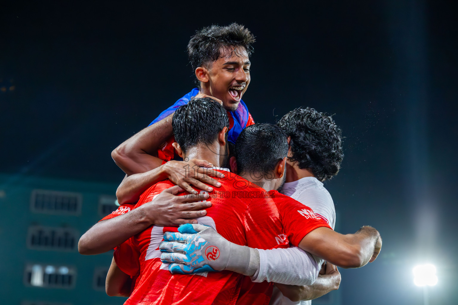 K Gaafaru vs K Kaashidhoo in Kaafu Atoll Semi Final in Day 24 of Golden Futsal Challenge 2025 was held on Tuesday , 28th January 2025, in Hulhumale', Maldives. Photos: Ismail Thoriq / images.mv