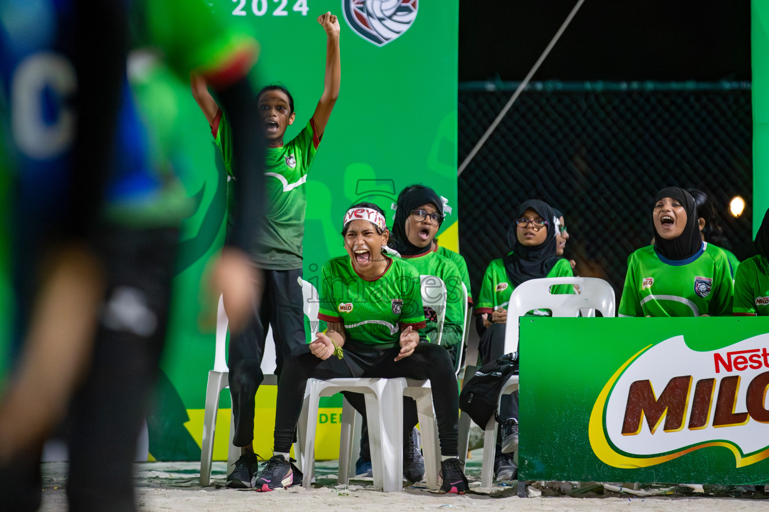 Day 4 of Milo Ramadan Half Court Netball Challenge on 24th March 2024, held in Central Park, Hulhumale, Male', Maldives