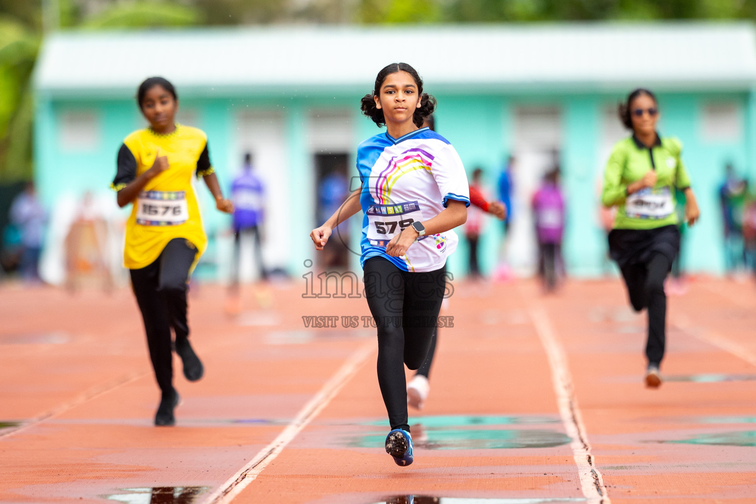 Day 1 of MWSC Interschool Athletics Championships 2024 held in Hulhumale Running Track, Hulhumale, Maldives on Saturday, 9th November 2024. 
Photos by: Ismail Thoriq / images.mv