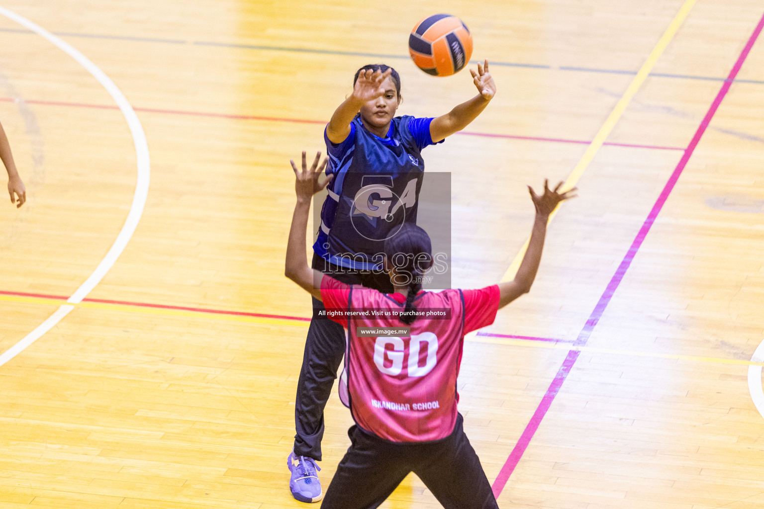 Day 8 of 24th Interschool Netball Tournament 2023 was held in Social Center, Male', Maldives on 3rd November 2023. Photos: Nausham Waheed / images.mv