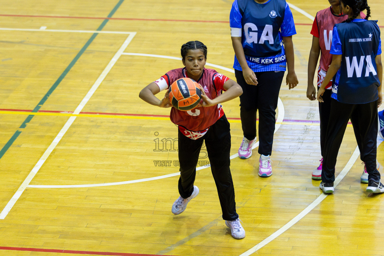 Day 2 of 25th Inter-School Netball Tournament was held in Social Center at Male', Maldives on Saturday, 10th August 2024. Photos: Nausham Waheed/ Mohamed Mahfooz Moosa / images.mv