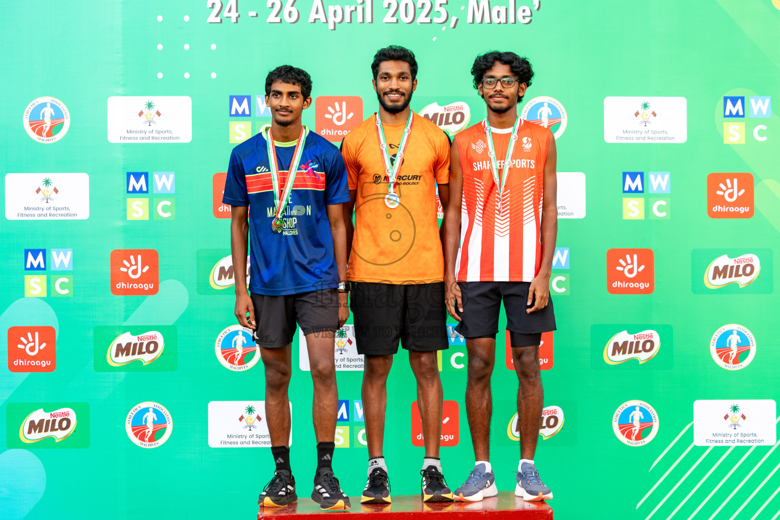 Day 2 of 12th Milo Association Championships was held in Ekuveni Track at Male', Maldives on Friday, 25th April 2025. Photos: Hassan Simah / images.mv