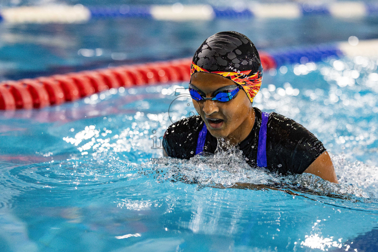 Day 5 of National Swimming Competition 2024 held in Hulhumale', Maldives on Tuesday, 17th December 2024. Photos: Hassan Simah / images.mv