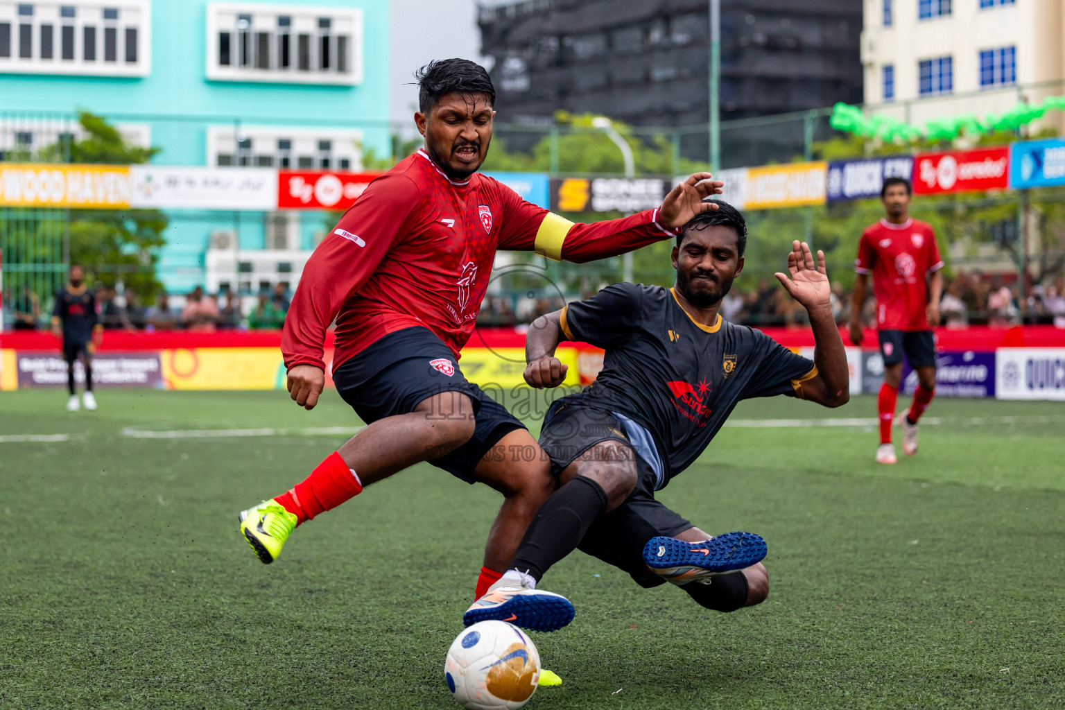 ADh Mandhoo vs ADh Mahibadhoo in Day 10 of Golden Futsal Challenge 2025 was held on Tuesday, 14th January 2025, in Hulhumale', Maldives Photos: Nausham Waheed / images.mv
